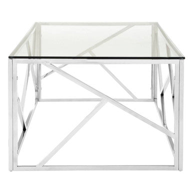 Allure Stainless Steel Geometric Coffee Table