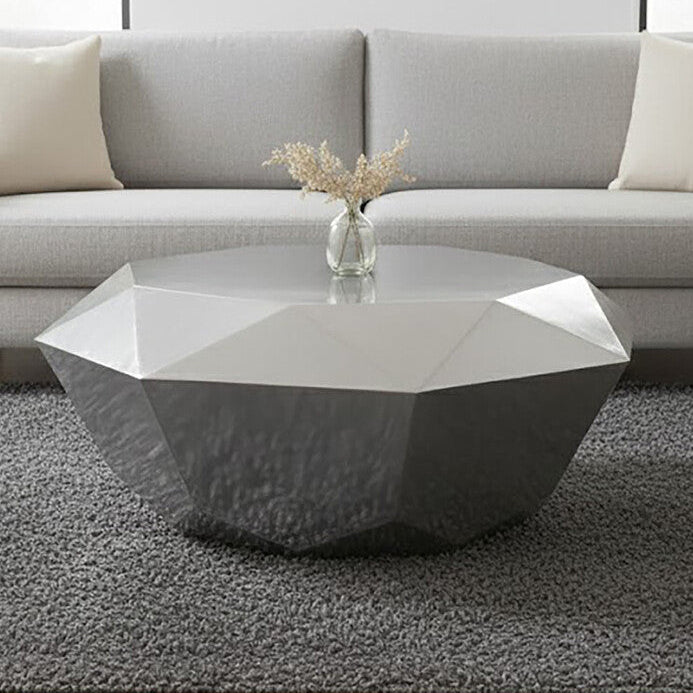 Allure Silver Diamond Cut Coffee Table