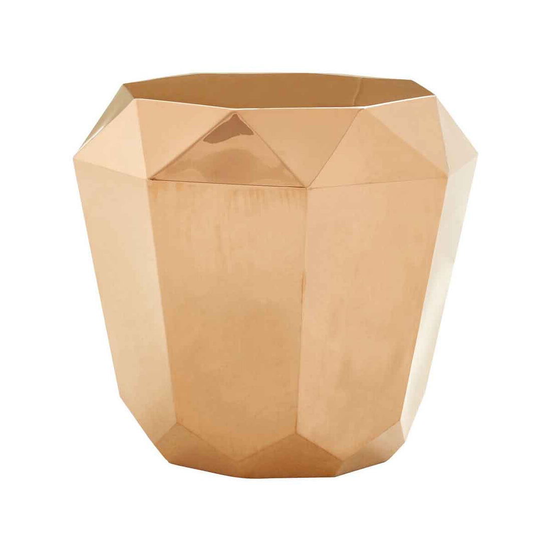 Allure Rose Gold Diamond Cut End Table