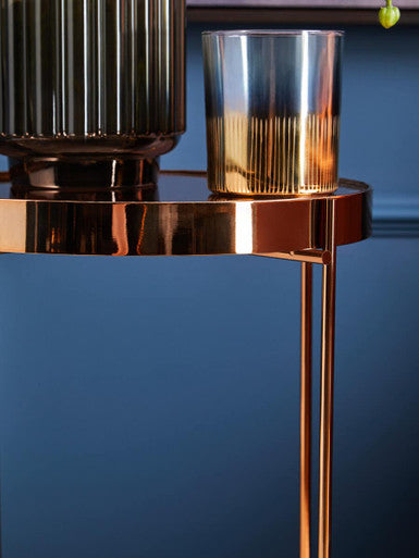 Allure Pink Mirror Tall Side Table