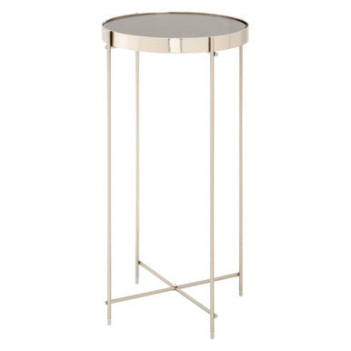 Allure Grey Mirror Tall Side Table