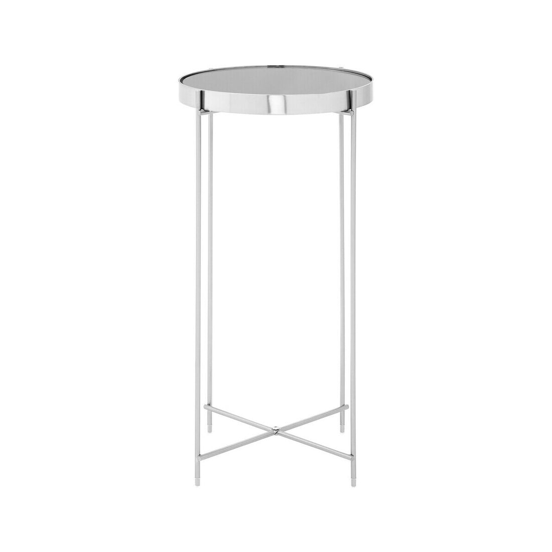 Allure Grey Mirror Tall Side Table