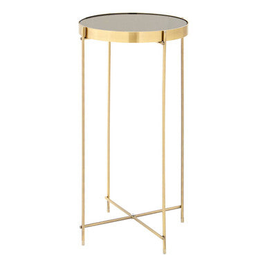 Allure Black Mirror Tall Side Table
