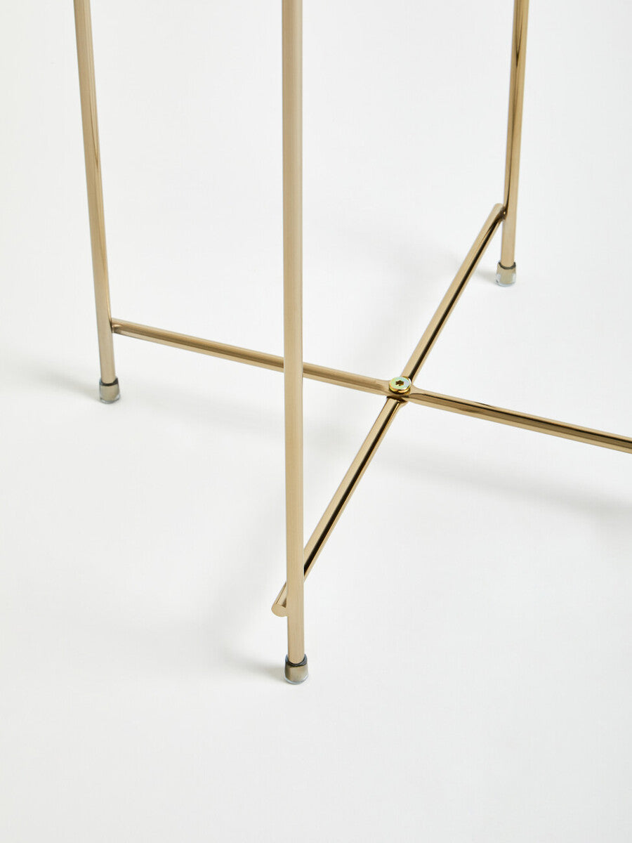 Allure Black Mirror Tall Side Table