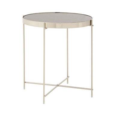 Allure Grey Mirror Low Side Table - Image 3