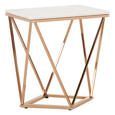 Allure Rectangular Champagne End Table