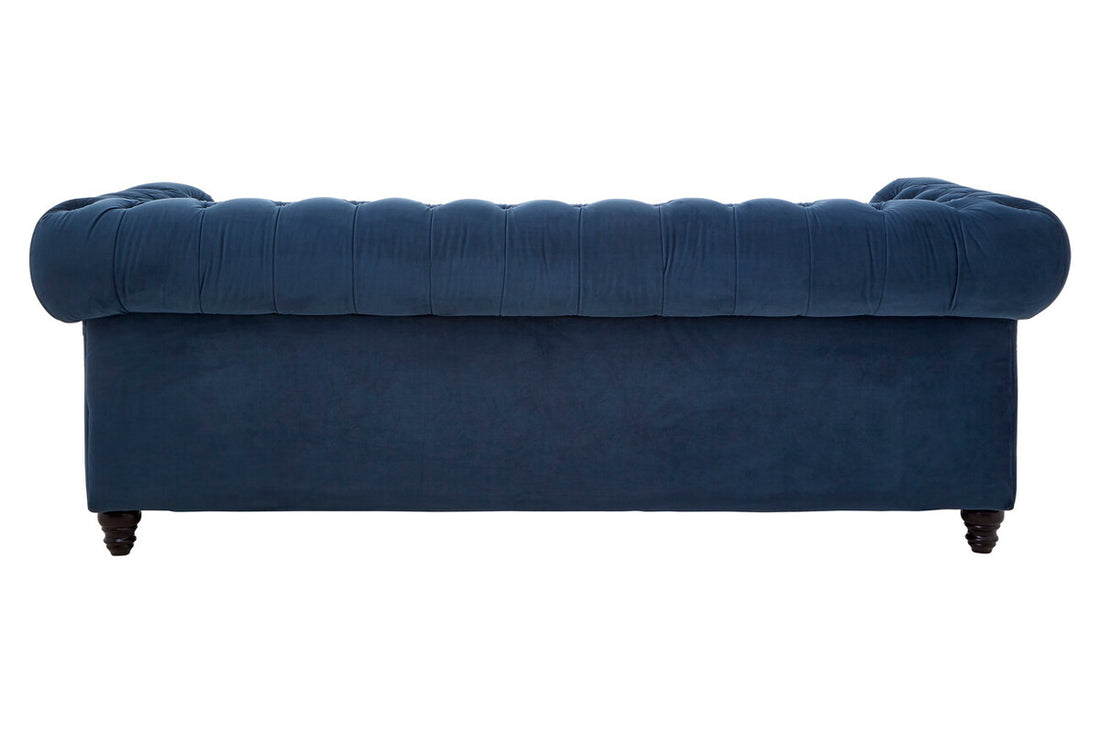 3 Seater Midnight Velvet Sofa, Stella - Image 4