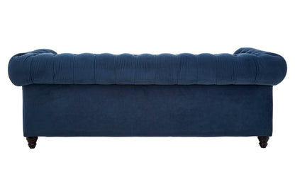 3 Seater Midnight Velvet Sofa, Stella - Image 4
