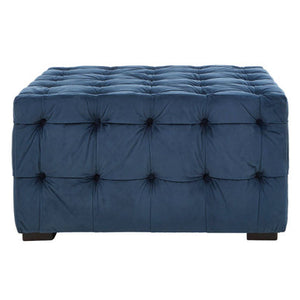 Stella Midnight Velvet Button Stool