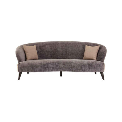 Reine 3 Seat Grey Velvet Sofa