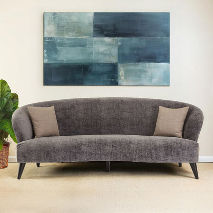 Reine 3 Seat Grey Velvet Sofa