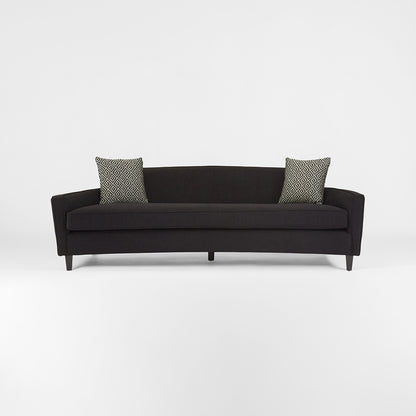 Rania 3 Seat Black Dimity Fabric Sofa