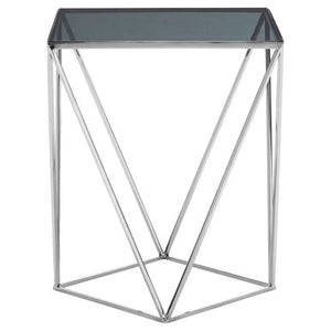 Shalimar Square Top and Quadrilateral Base Side Table