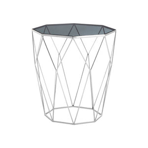 Shalimar Octagonal Silver Side Table