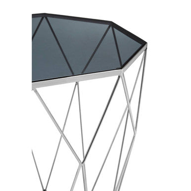 Shalimar Octagonal Silver Side Table