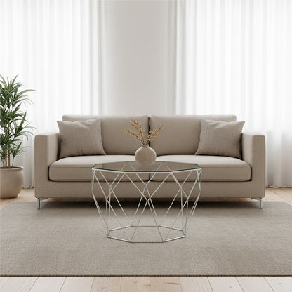 Shalimar Octagonal Silver Coffee Table