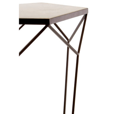 Shalimar Pentagonal Marble Top Side Table - Image 4