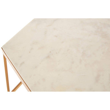 Shalimar Hexagonal Marble Top Side Table