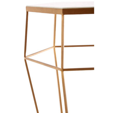 Shalimar Hexagonal Marble Top Side Table