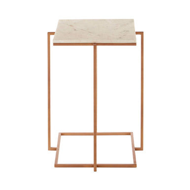 Shalimar Side Table With Gold Finish Legs