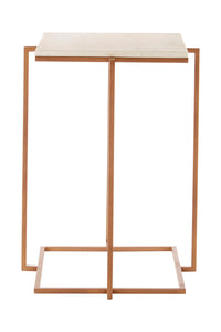 Shalimar Side Table With Gold Finish Legs