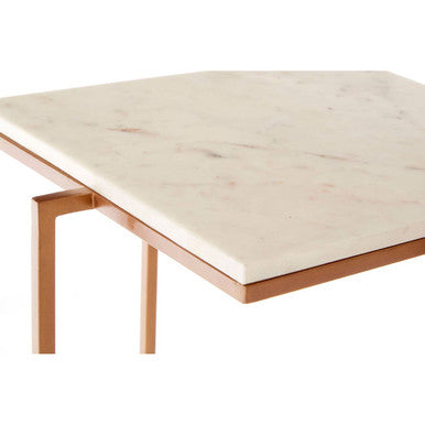 Shalimar Side Table With Gold Finish Legs