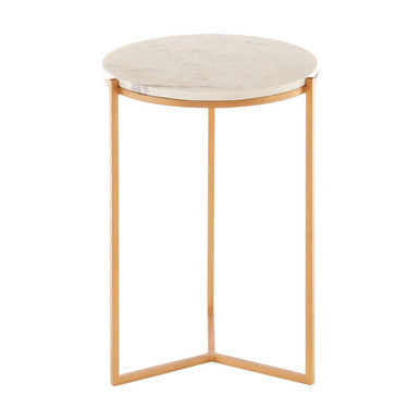 Shalimar Marble And Gold Round Table