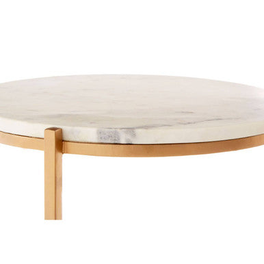 Shalimar Marble And Gold Round Table