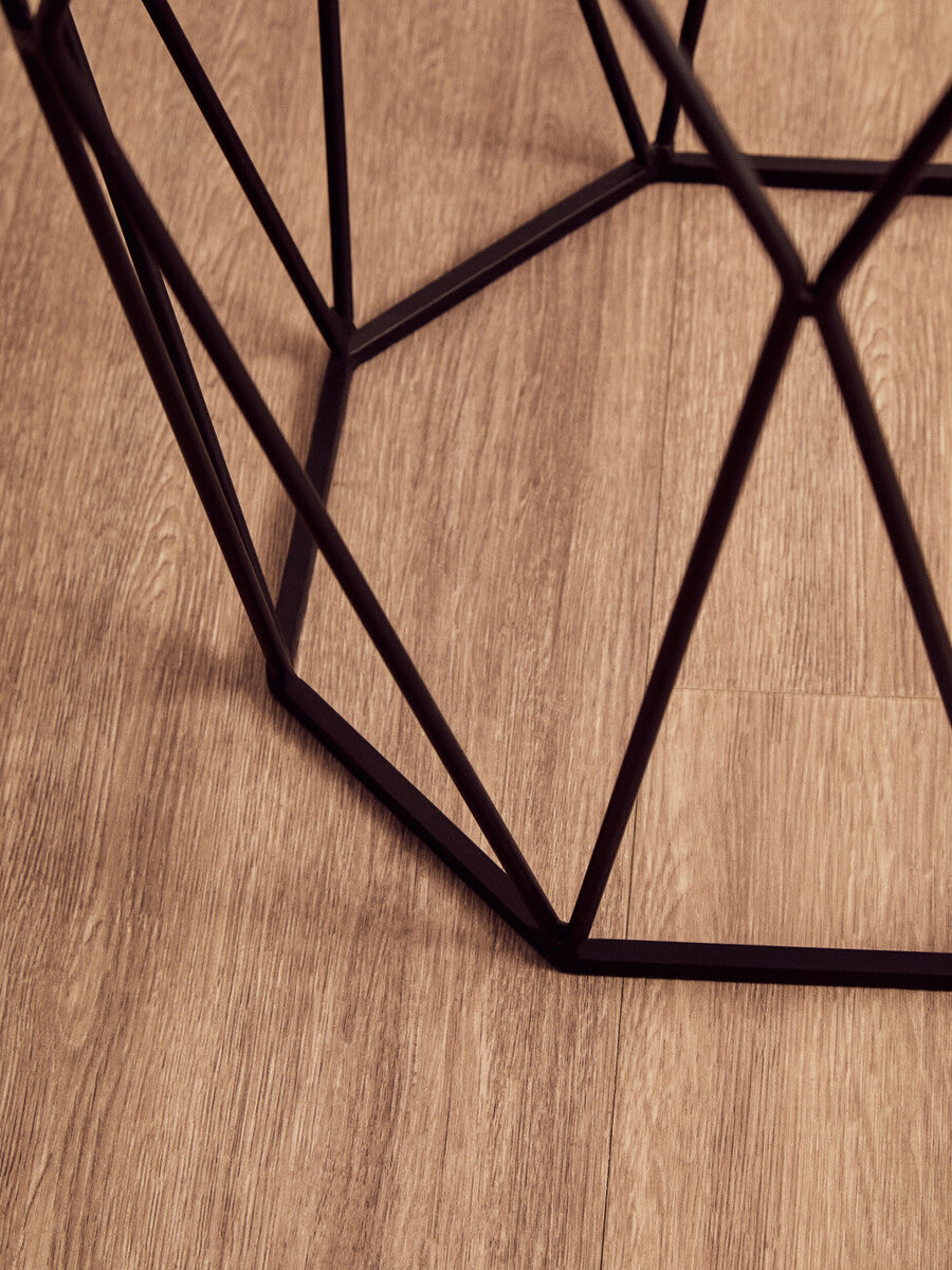 Shalimar Octagonal Matte Black Side Table