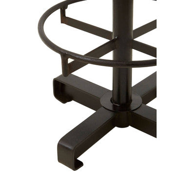 Buffalo Brown Leather Bar Stool