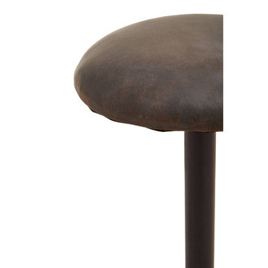 Buffalo Antique Blue Leather Bar Stool