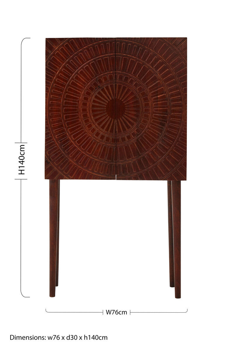 Vence Mango Wood Cabinet - Image 9