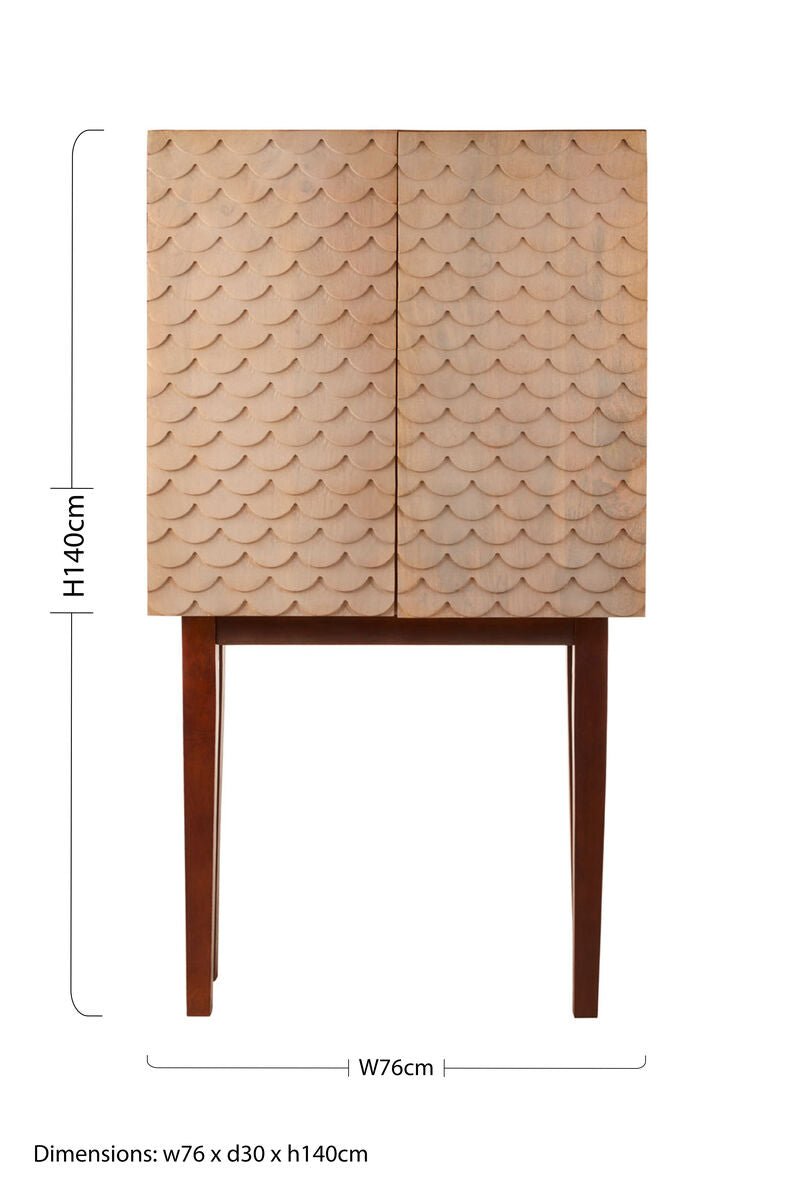 Costal Mango Wood Cabinet - Image 9
