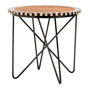 Artisan Round Acacia Wood Side Table