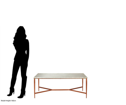 Nirav White Marble Top Coffee Table