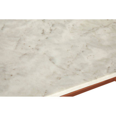 Nirav White Marble Top Coffee Table - Image 10