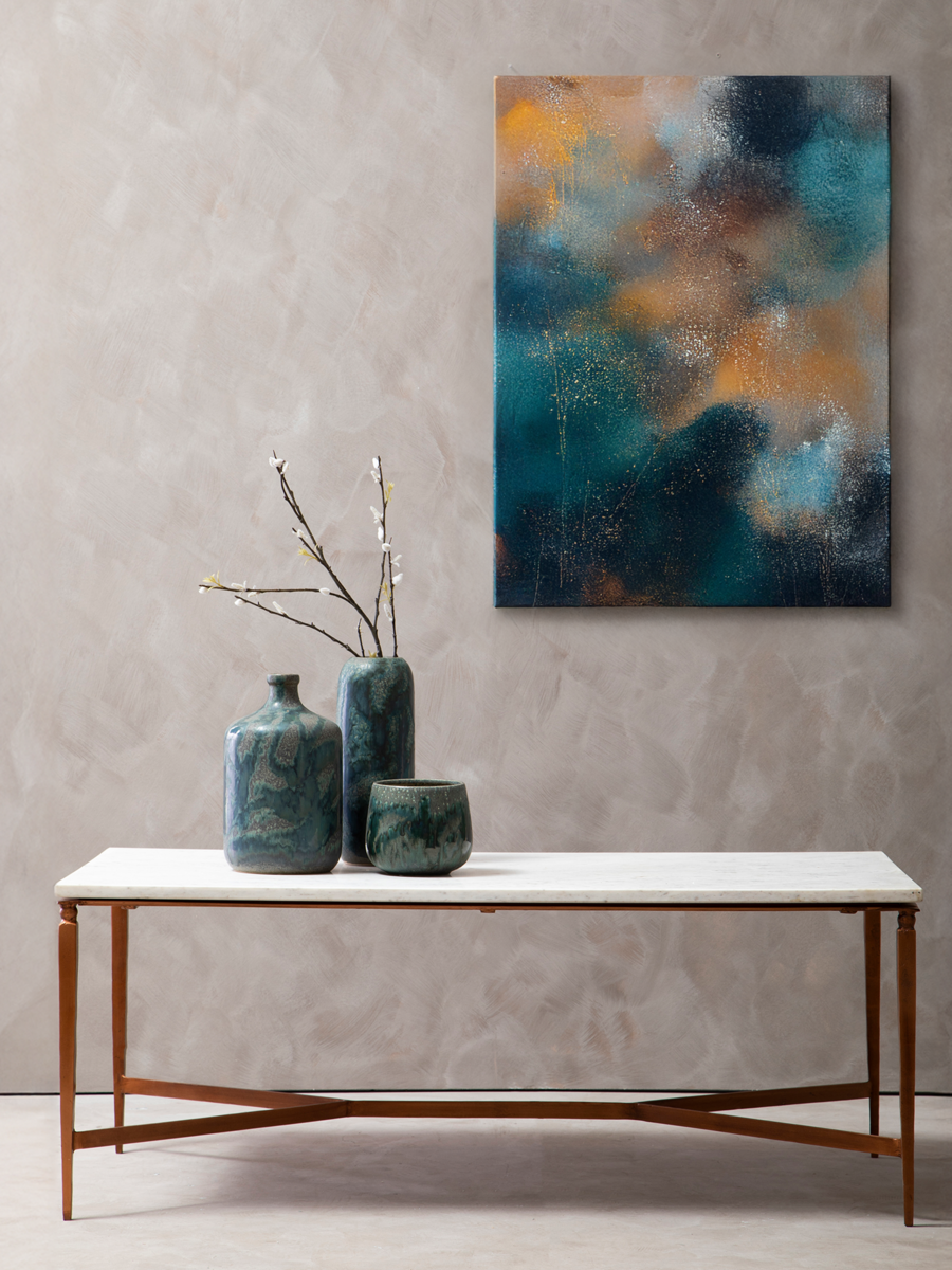 Nirav White Marble Top Coffee Table - Image 6