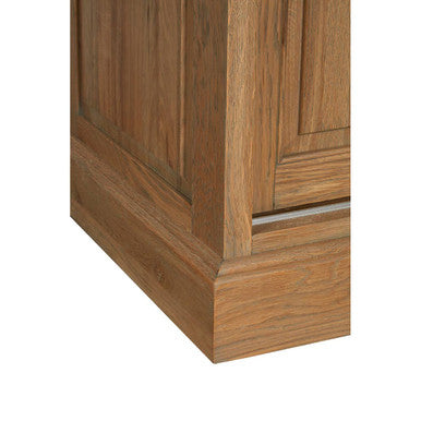 Lyon Oak Wood Tall Cabinet with Washed Grey Finish - Image 6