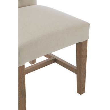 Lyon Beige Linen Dining Chair - Image 8