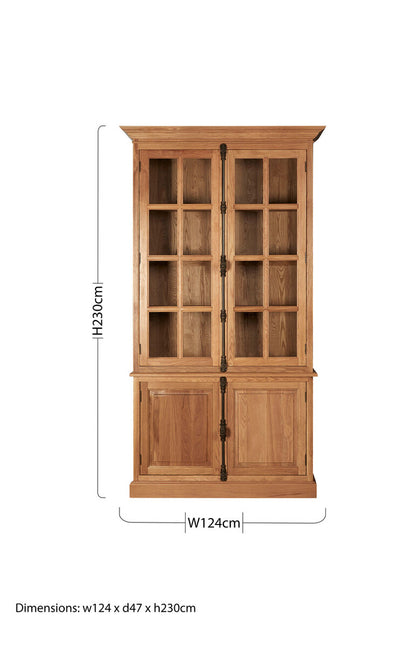 Lyon Natural Oak Wood Tall Cabinet
