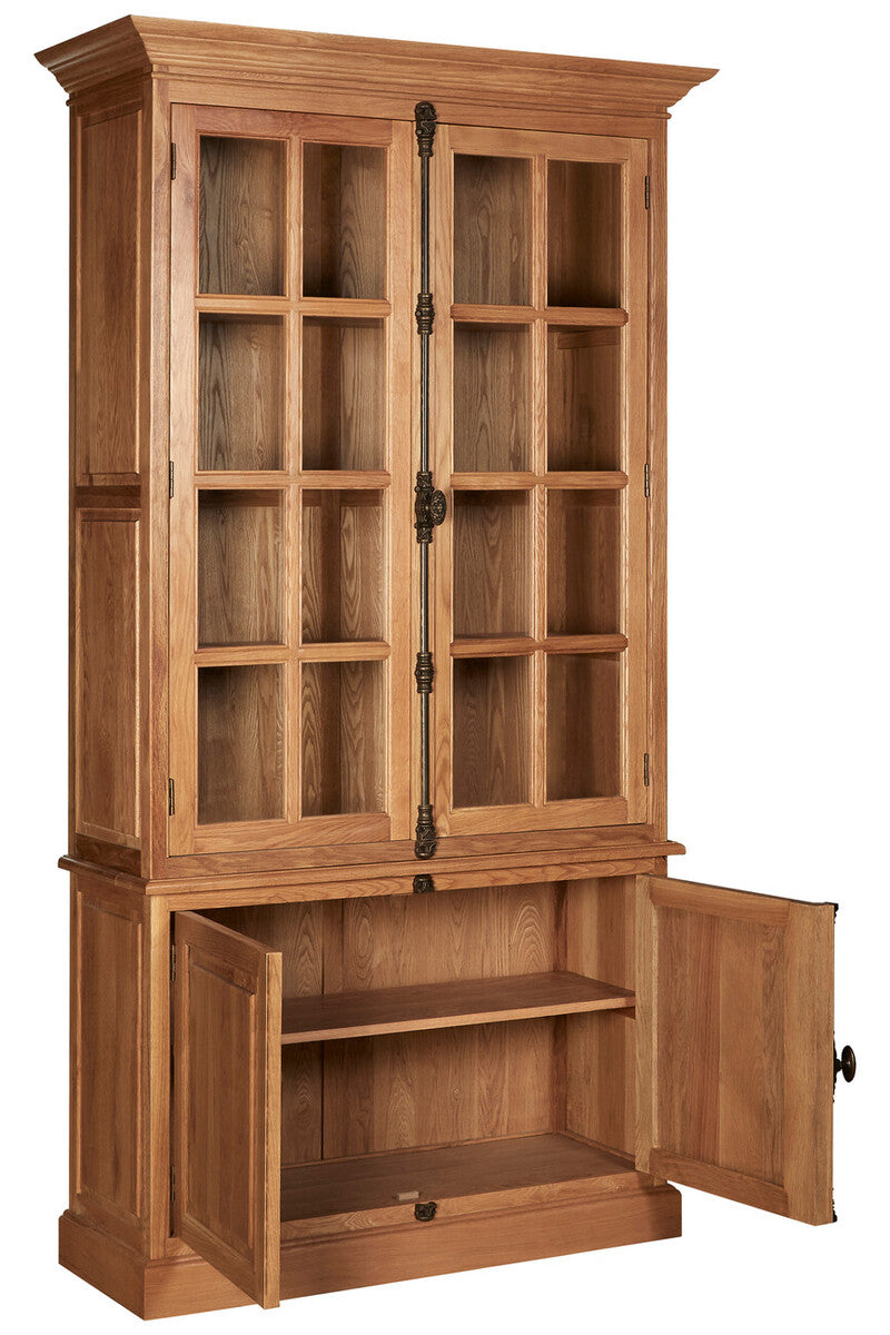 Lyon Natural Oak Wood Tall Cabinet