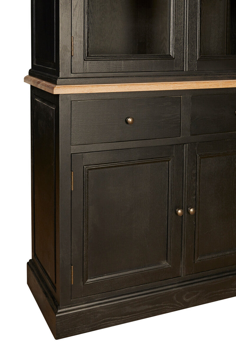 Lyon Black Oak Wood Large Cabinet - Image 15