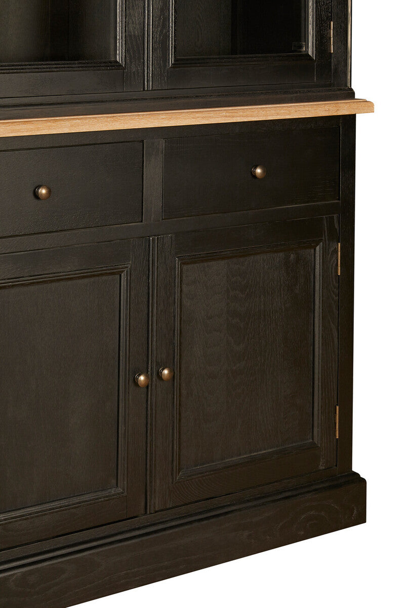 Lyon Black Oak Wood Large Cabinet - Image 16