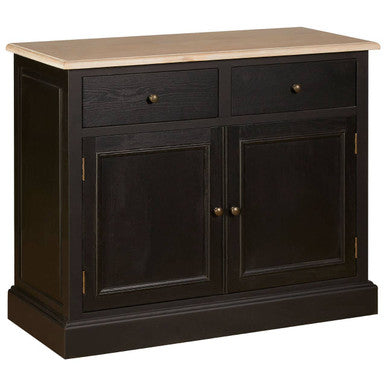 Lyon Black Oak Wood Sideboard