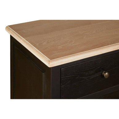 Lyon Black Oak Wood Sideboard - Image 4