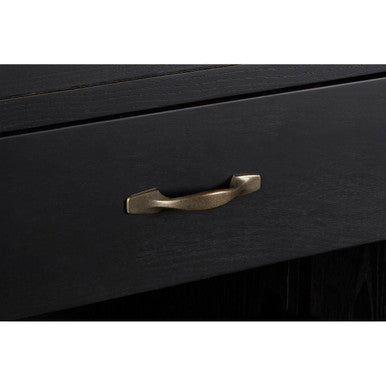 Lyon Black Birchwood Large Cabinet - Image 4