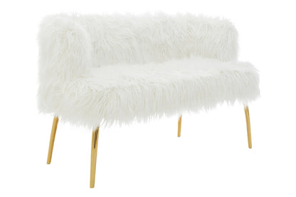 Clarence Natural Fur Effect Sofa