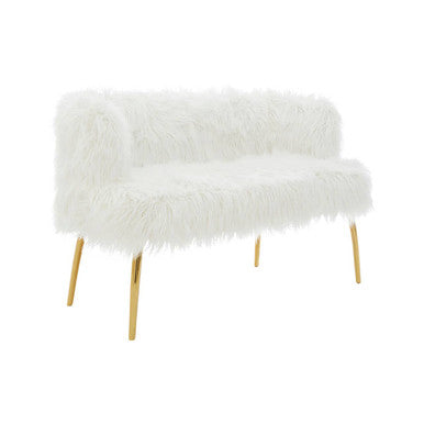 Clarence Natural Fur Effect Sofa