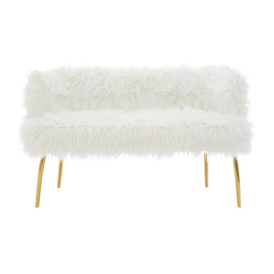 Clarence Natural Fur Effect Sofa