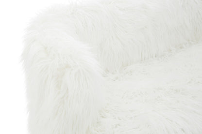 Clarence Natural Fur Effect Sofa